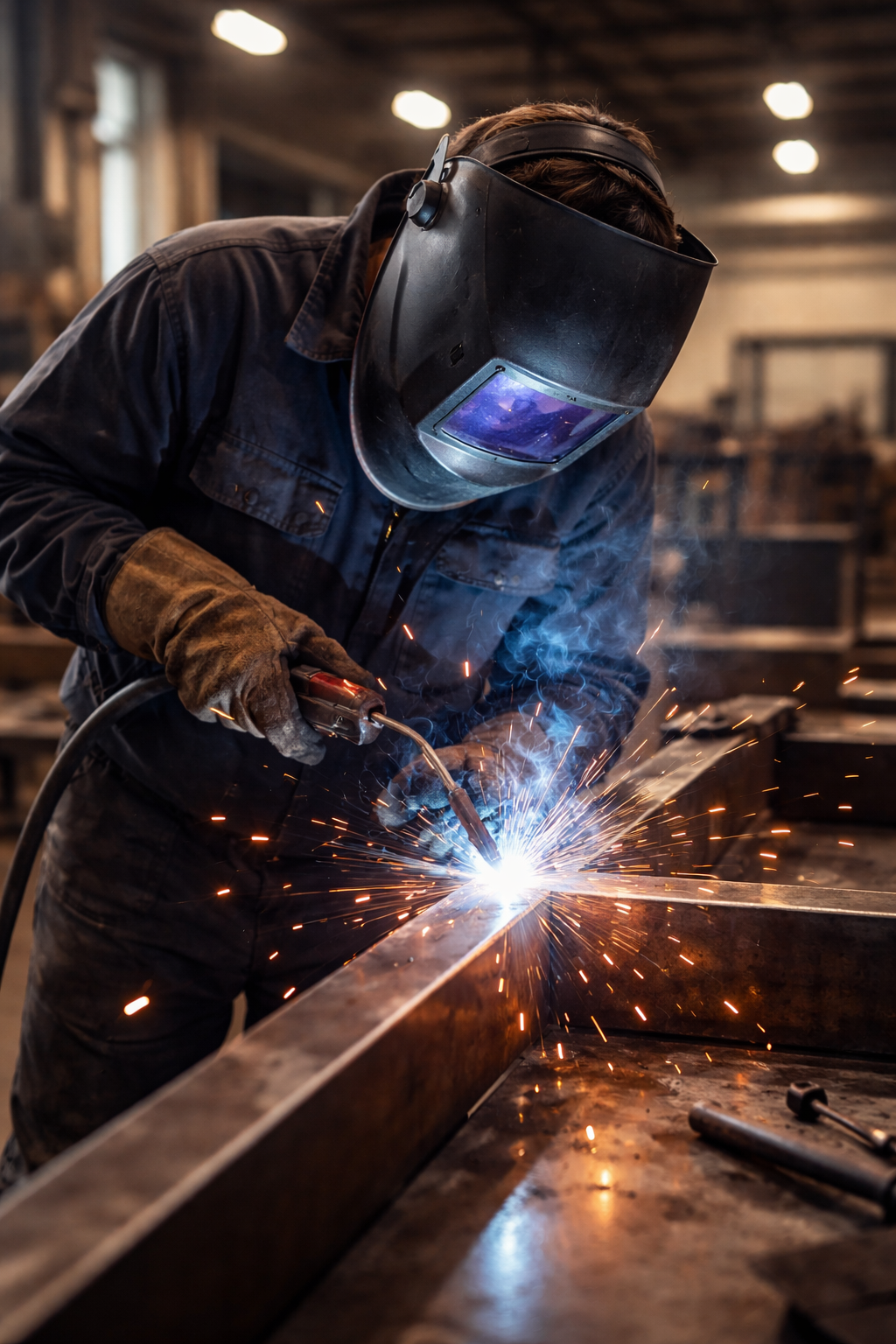 Welding at work